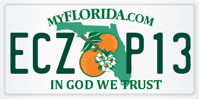 FL license plate ECZP13