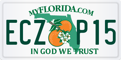 FL license plate ECZP15