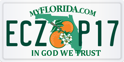 FL license plate ECZP17