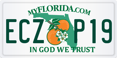 FL license plate ECZP19