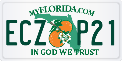 FL license plate ECZP21