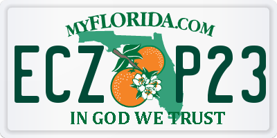 FL license plate ECZP23