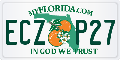 FL license plate ECZP27