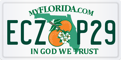FL license plate ECZP29