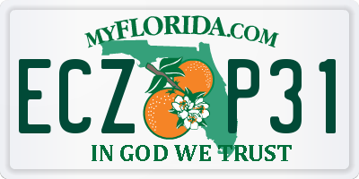 FL license plate ECZP31
