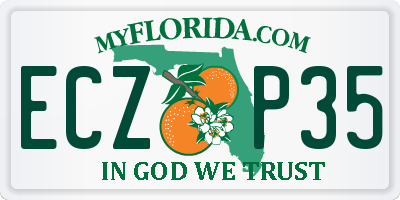 FL license plate ECZP35