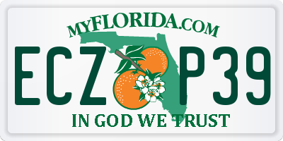 FL license plate ECZP39
