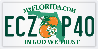 FL license plate ECZP40