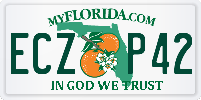 FL license plate ECZP42