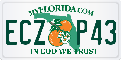 FL license plate ECZP43