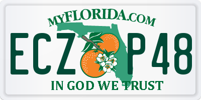 FL license plate ECZP48