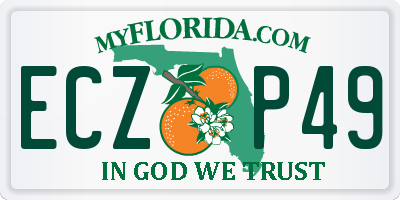FL license plate ECZP49