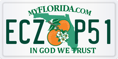 FL license plate ECZP51