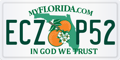 FL license plate ECZP52