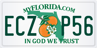 FL license plate ECZP56