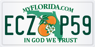 FL license plate ECZP59