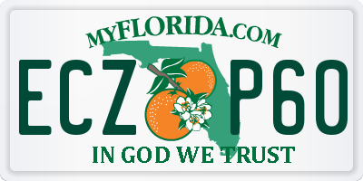 FL license plate ECZP60