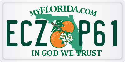 FL license plate ECZP61