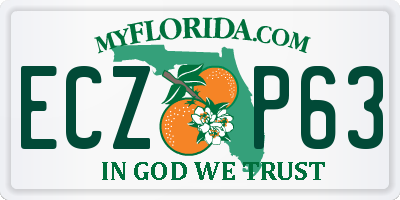 FL license plate ECZP63