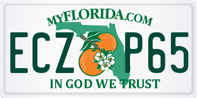 FL license plate ECZP65