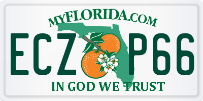 FL license plate ECZP66