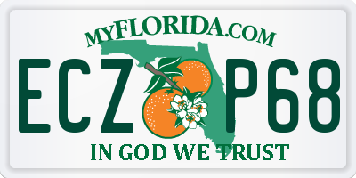 FL license plate ECZP68