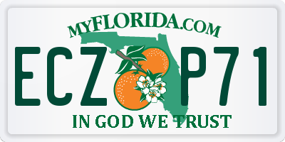 FL license plate ECZP71