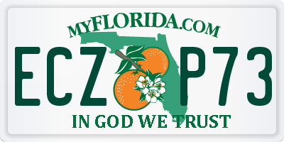 FL license plate ECZP73