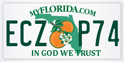 FL license plate ECZP74