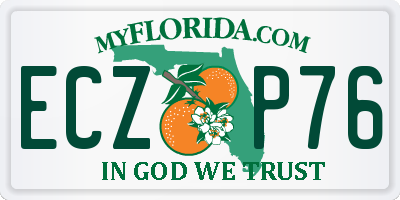 FL license plate ECZP76