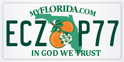 FL license plate ECZP77