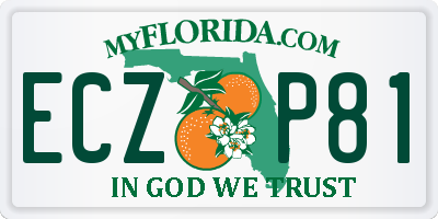 FL license plate ECZP81
