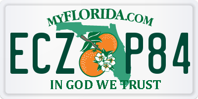 FL license plate ECZP84