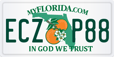 FL license plate ECZP88
