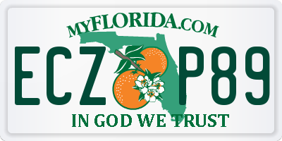 FL license plate ECZP89