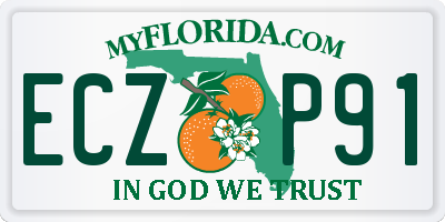 FL license plate ECZP91