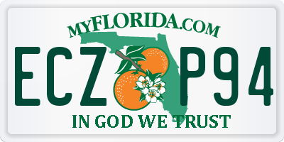 FL license plate ECZP94