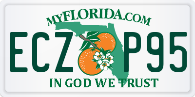 FL license plate ECZP95