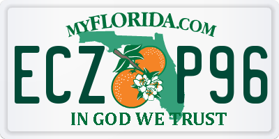 FL license plate ECZP96