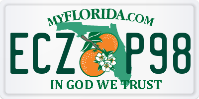 FL license plate ECZP98