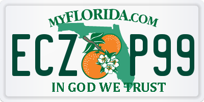 FL license plate ECZP99