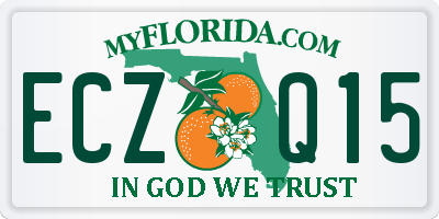 FL license plate ECZQ15
