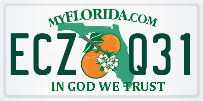FL license plate ECZQ31