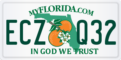FL license plate ECZQ32