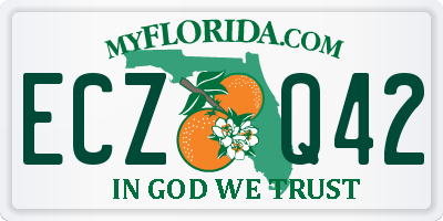 FL license plate ECZQ42