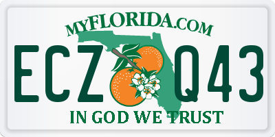 FL license plate ECZQ43