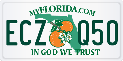 FL license plate ECZQ50
