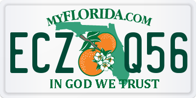 FL license plate ECZQ56