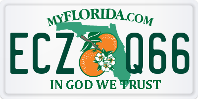 FL license plate ECZQ66