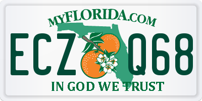 FL license plate ECZQ68